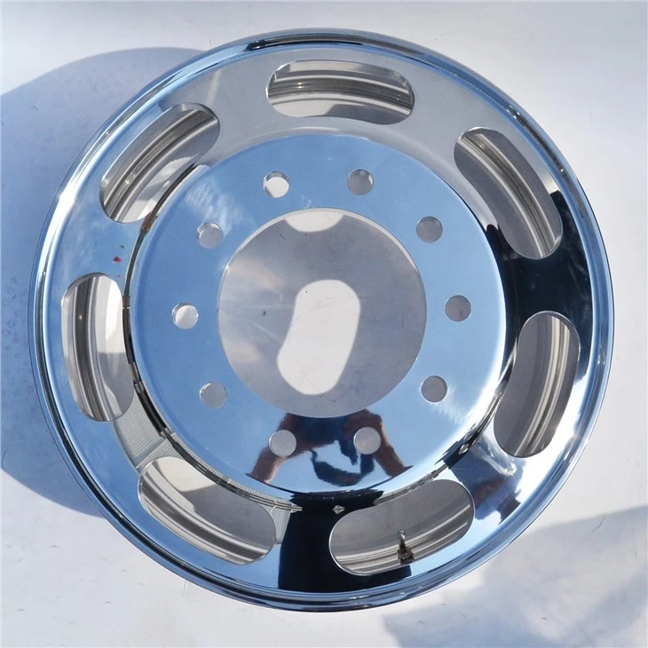 24.5 X 8.25 Truck Wheels Forged Aluminum Rims Polished On Both Sides