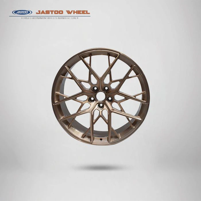 Ruedas de aleación de automóvil forjado de 19 × 8.5 pulgadas et 20 mm de color bronceado